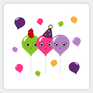 Balloon Party Sticker